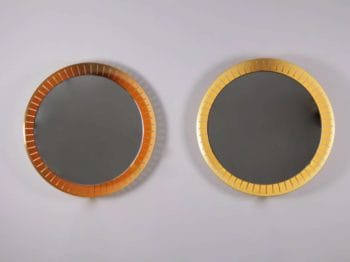 Paire de miroirs rétroéclairés - Stilnovo (Attribué)