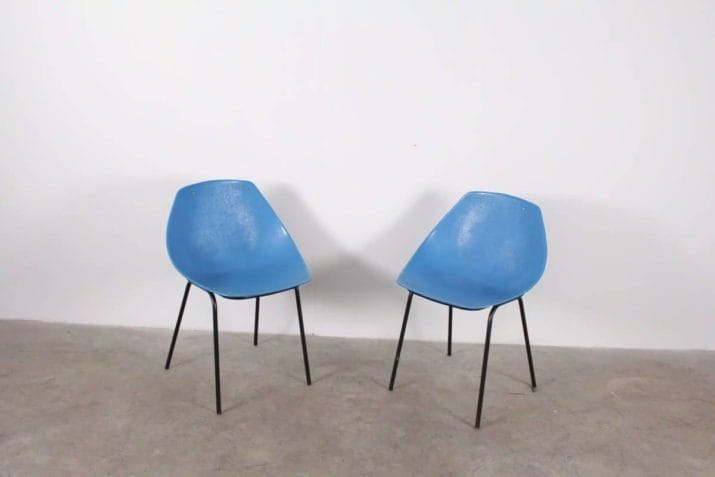 Paar "Coquille" stoelen - Pierre Guariche