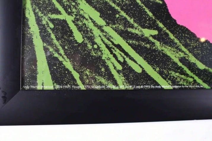 Kleurenzeefdruk "Bloemen" - Naar Andy Warhol