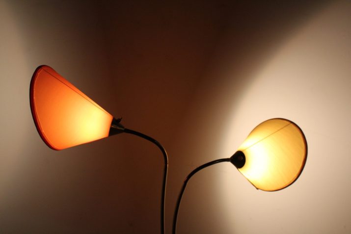 Vloerlamp met 2 verstelbare lampen