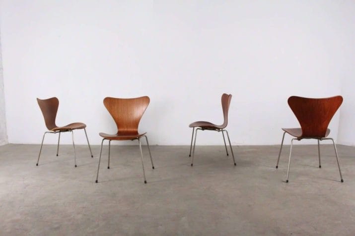 4 "Ant/Ant" stoelen - Arne Jacobsen voor Fritz Hansen