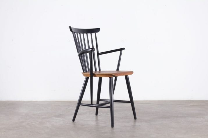 chaise fauteuil vintage barreaux noirs style tapiovaara 2