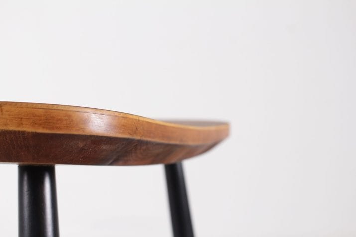 chaises scandinave vintage fanett style tapiovaara bois noir 9