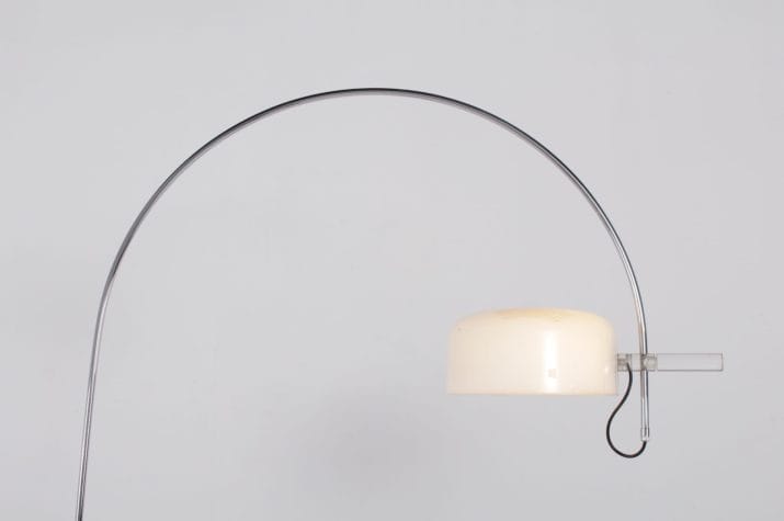 lampadaire arc vintage plexi chrome 4