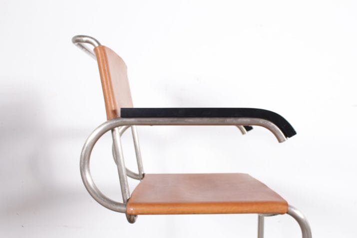 Marcel Breuer fauteuils cantilever D40 cuir Bauhaus 4