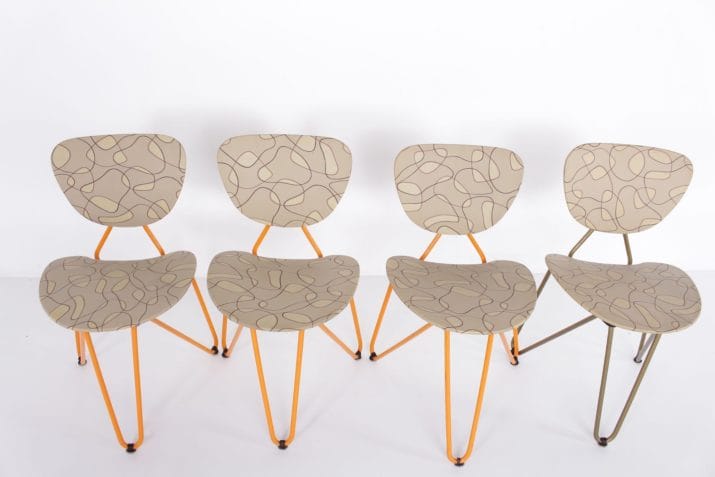 chaises forme libre atomique vintage 11