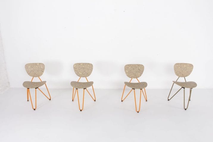 chaises forme libre atomique vintage 3