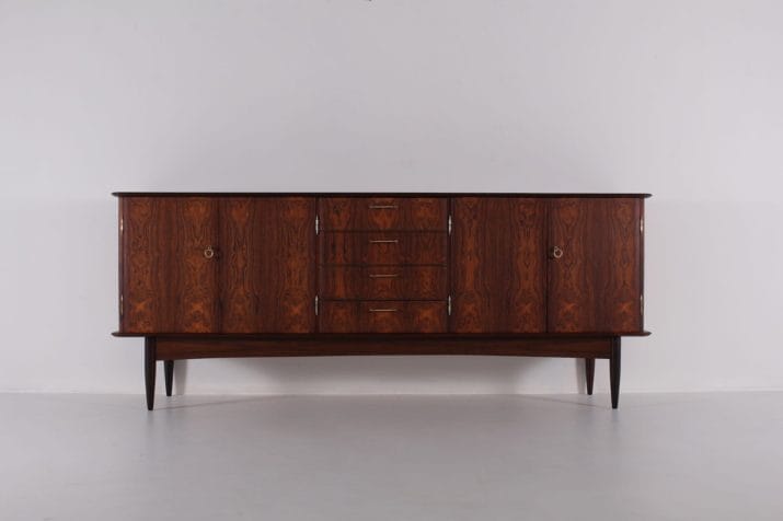 buffet sideboard palissandre laiton mich 2