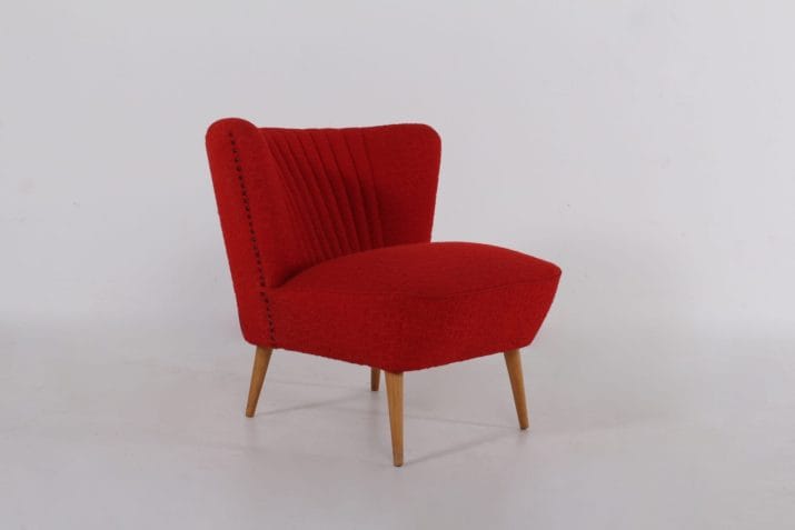 fauteuil chauffeuse cocktail tissus corail 3