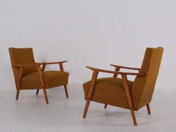 fauteuils tissus ocre HG vintage 2