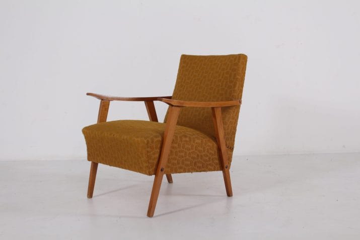 fauteuils tissus ocre HG vintage 7