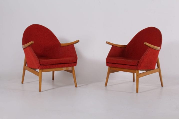 fauteuils vintage HG tissus corail europe 2