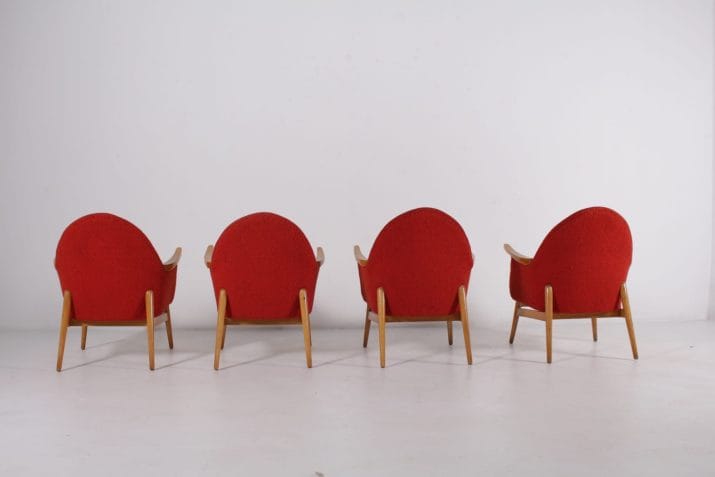 fauteuils vintage HG tissus corail europe 9