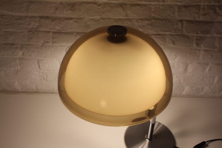 lampe vintage articulée chrome double reflecteur 8