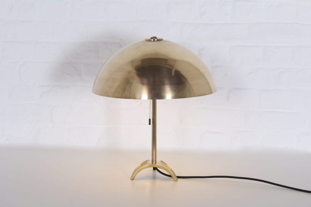 lampe laiton massif tripode 1950 1