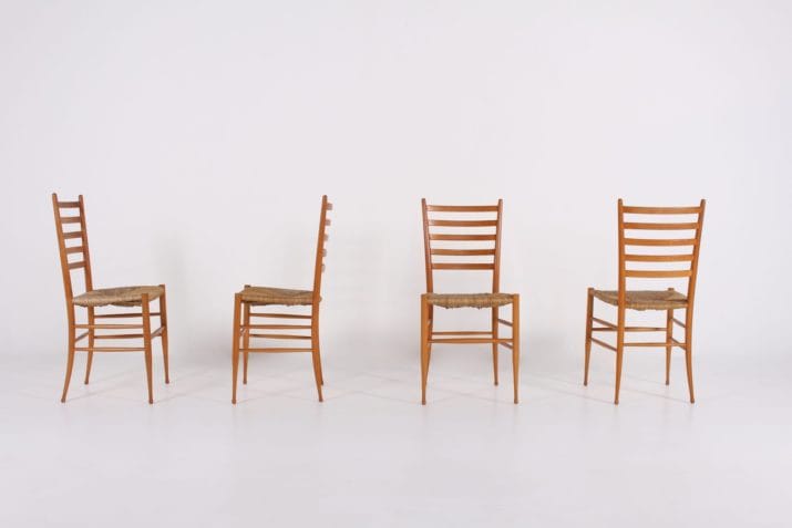 4 Spinetto stoelen, Chiavari.