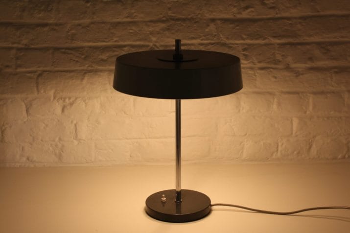 lampe bureau moderniste france acier 4