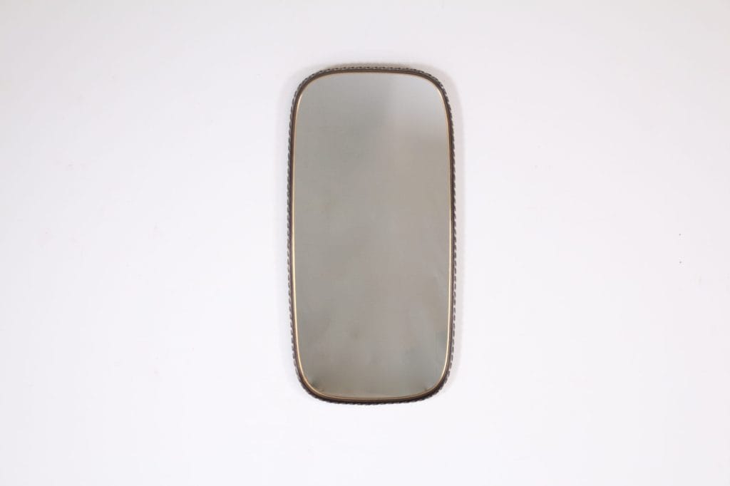 miroir contour cordelette laiton bronze 2