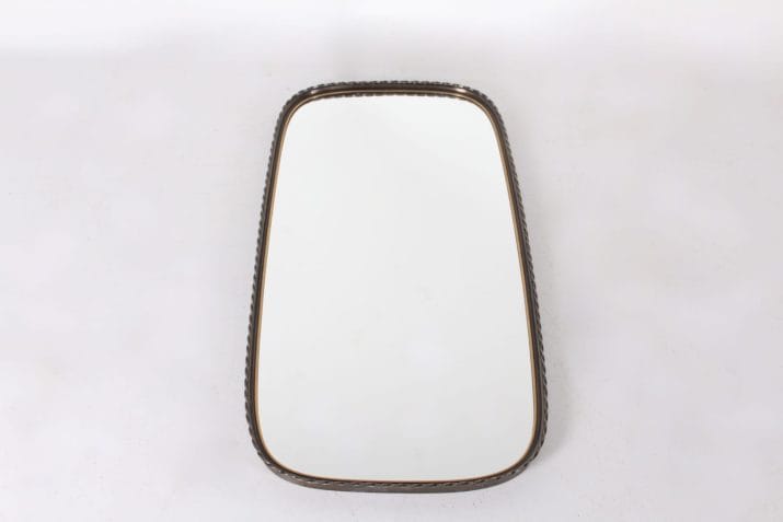 miroir contour cordelette laiton bronze 4