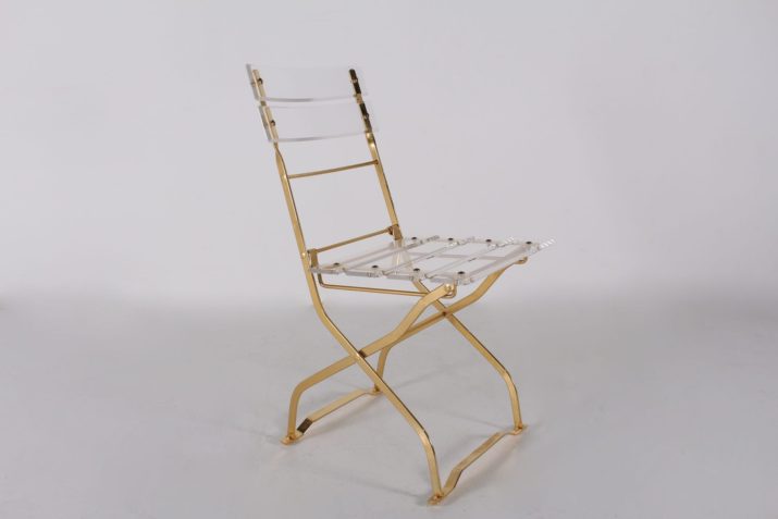 chaise pliante dorée plexi lucite maisonetjardinIMG 0125
