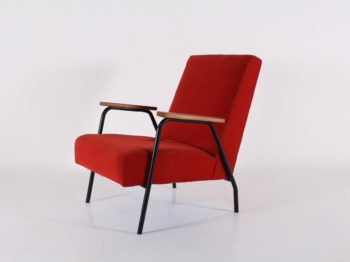 fauteuil guariche rio velours rougeIMG 9853