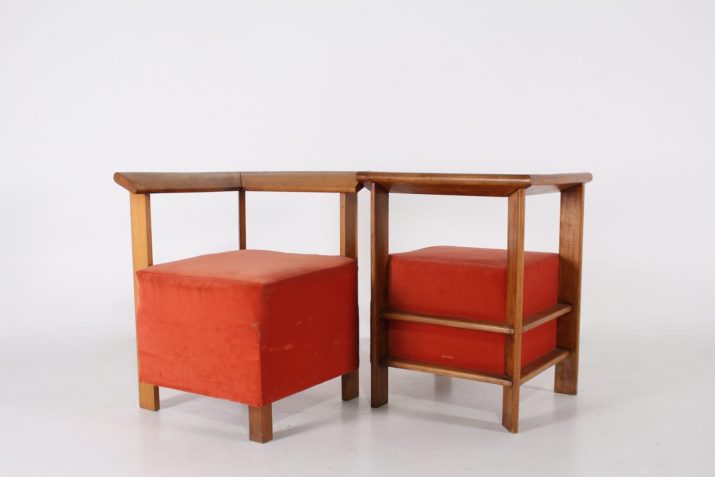fauteuils coin velours orange corailIMG 9309