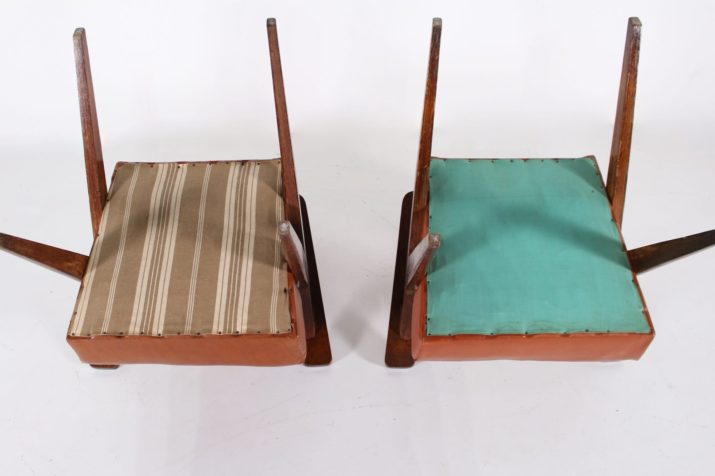Paar 1950's kompas fauteuils