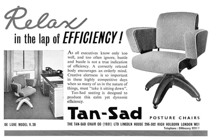 Tan-Sad "De Luxe V.26" bureaustoel