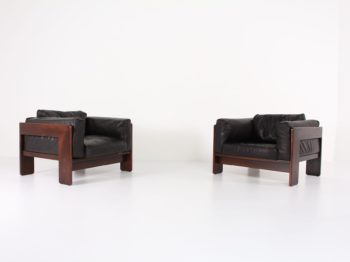 fauteuils clubs bastiano gavina palissandre cuir scarpaIMG 2447