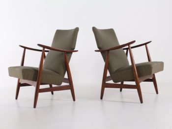 Paire de fauteuils inclinables, 1950's