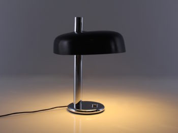 Lampe Bureau Chrome Métal NoirIMG 5000