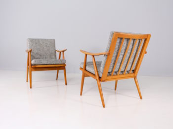 Paire de fauteuils style scandinave