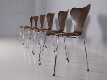 6 chaises '3107' Arne Jacobsen & Fritz Hansen