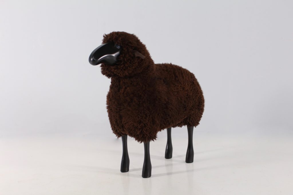 Grand mouton noir brun XL HAnns Peter Krafft IMG 9182