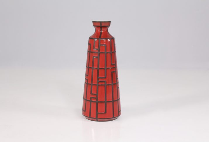 IMG 8250vase ceramique rouge style capron