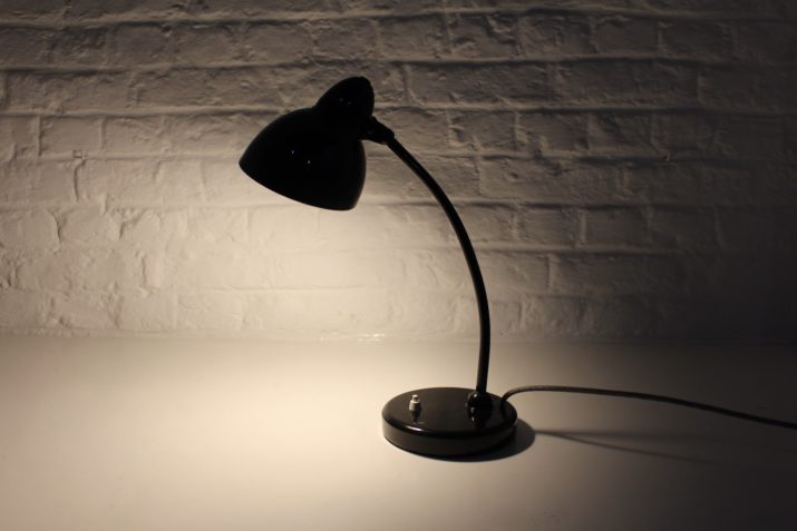 Lampe Bureau Tôle Laquée NoireIMG 9968