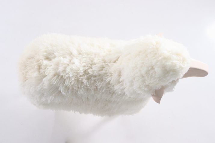 Tabouret mouton blanc (XL) Hans Peter Krafft.