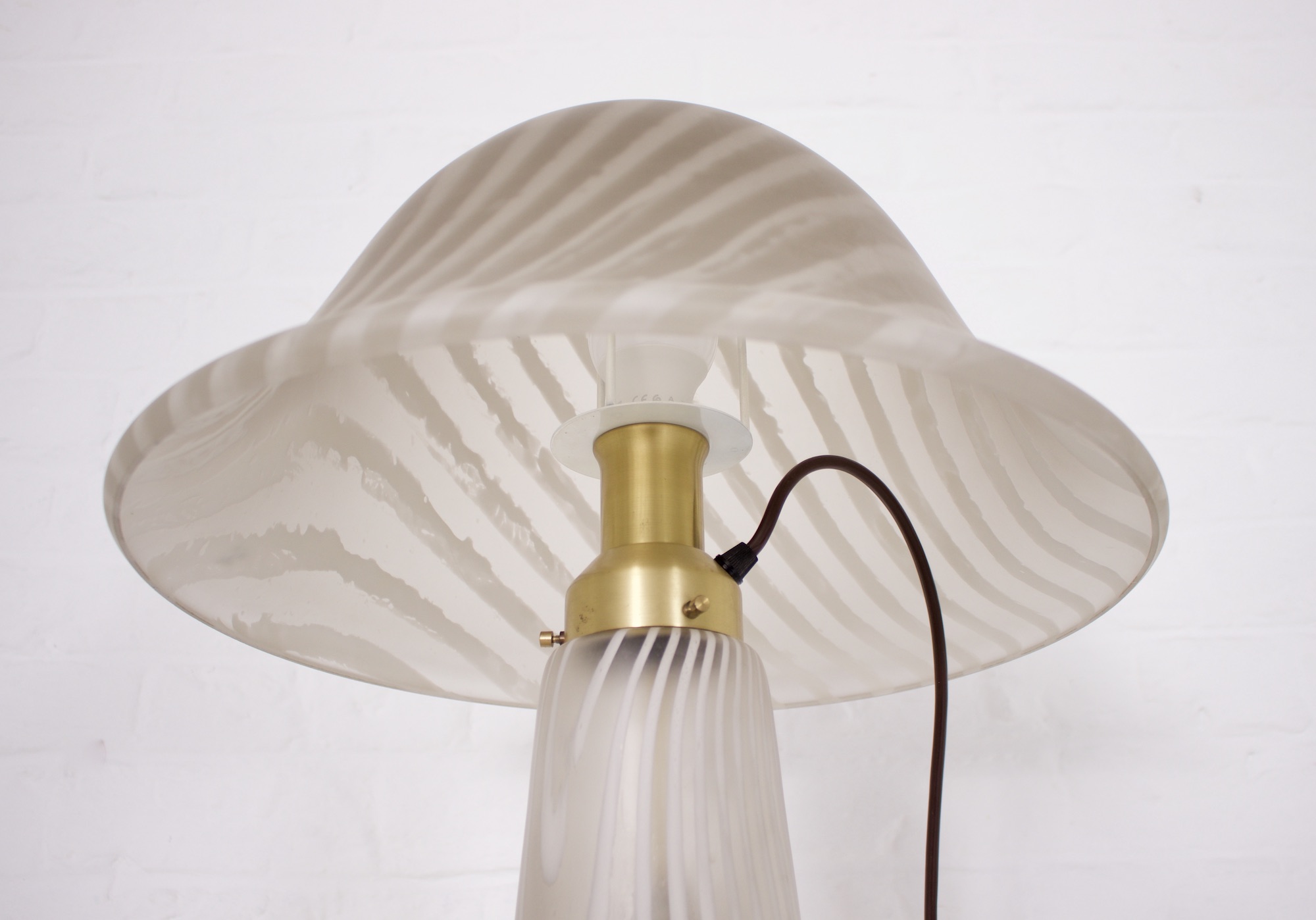 Classificeren meel Ondoorzichtig Paddestoel lamp in geblazen glas - Meubles Vintage