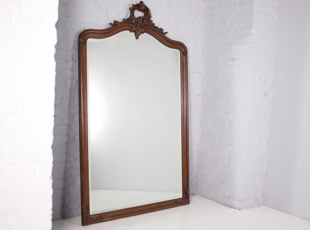 Miroir Trumeau Chêne Rocaille Louis XVIMG