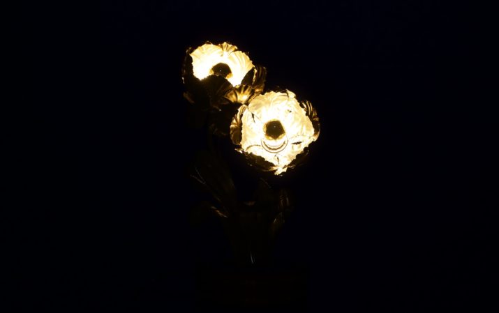 Lampe Fleurs Maison JansenIMG