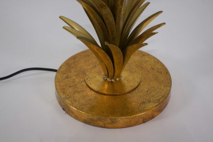 Gold palm tree floor lamp