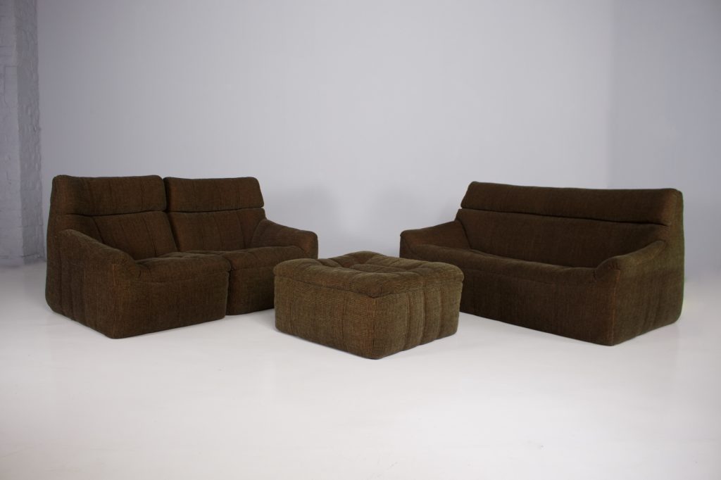 Rolf Benz Velvet Modular Sofa setIMG