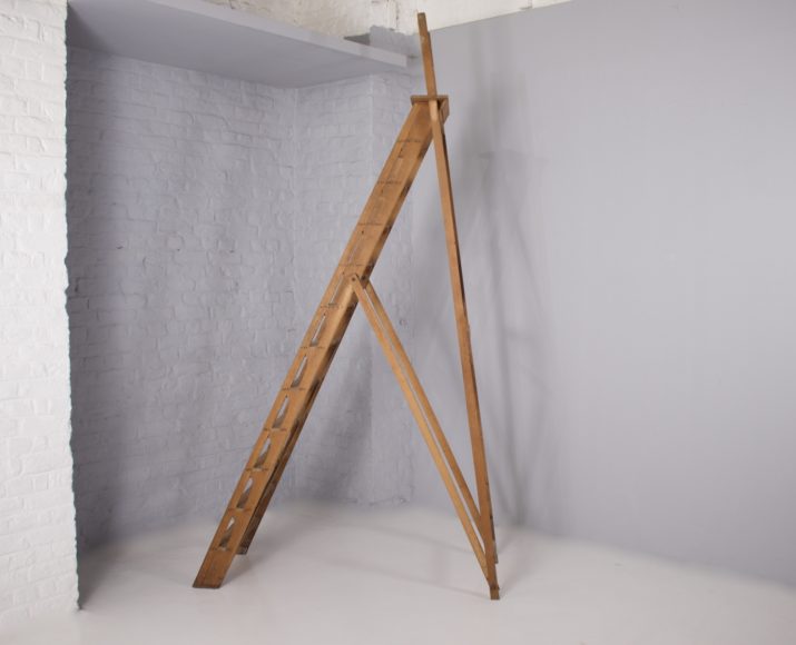 Old wooden step ladder