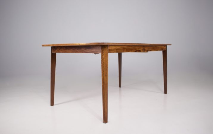 Scandinavian table in rosewood.