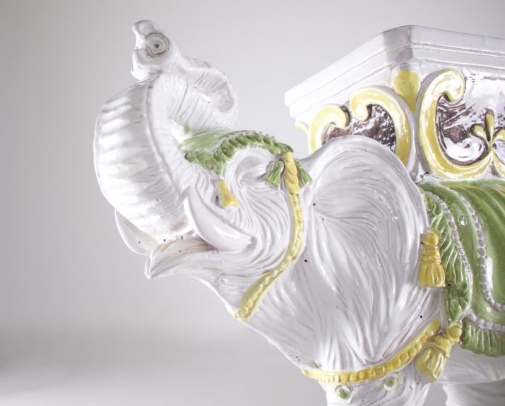Tabouret Sellette Elephant Ceramique IMG